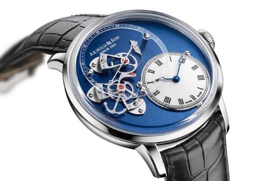 Новая версия часов Arnold & Son DSTB с синим циферблатом