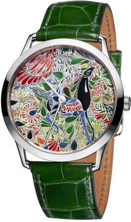 Часы Slim d’Hermes Mille Fleurs du Mexique