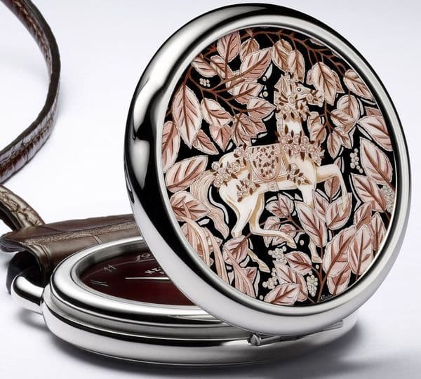 Карманные часы Hermes Arceau Pocket La promenade de Platon