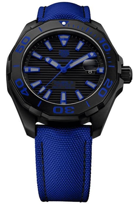 TAG Heuer Aquaracer Black Titanium на нейлоновом ремешке