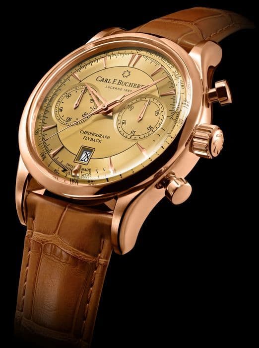 Часы Carl F. Bucherer с циферблатом цвета шампанского