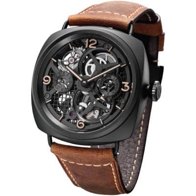 Officine Panerai: Radiomir Tourbillon GMT Ceramica – 48 mm Lo Scienziato