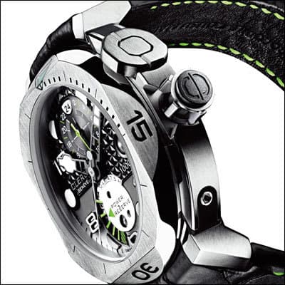 Clerc: Hydroscaph Steel GMT