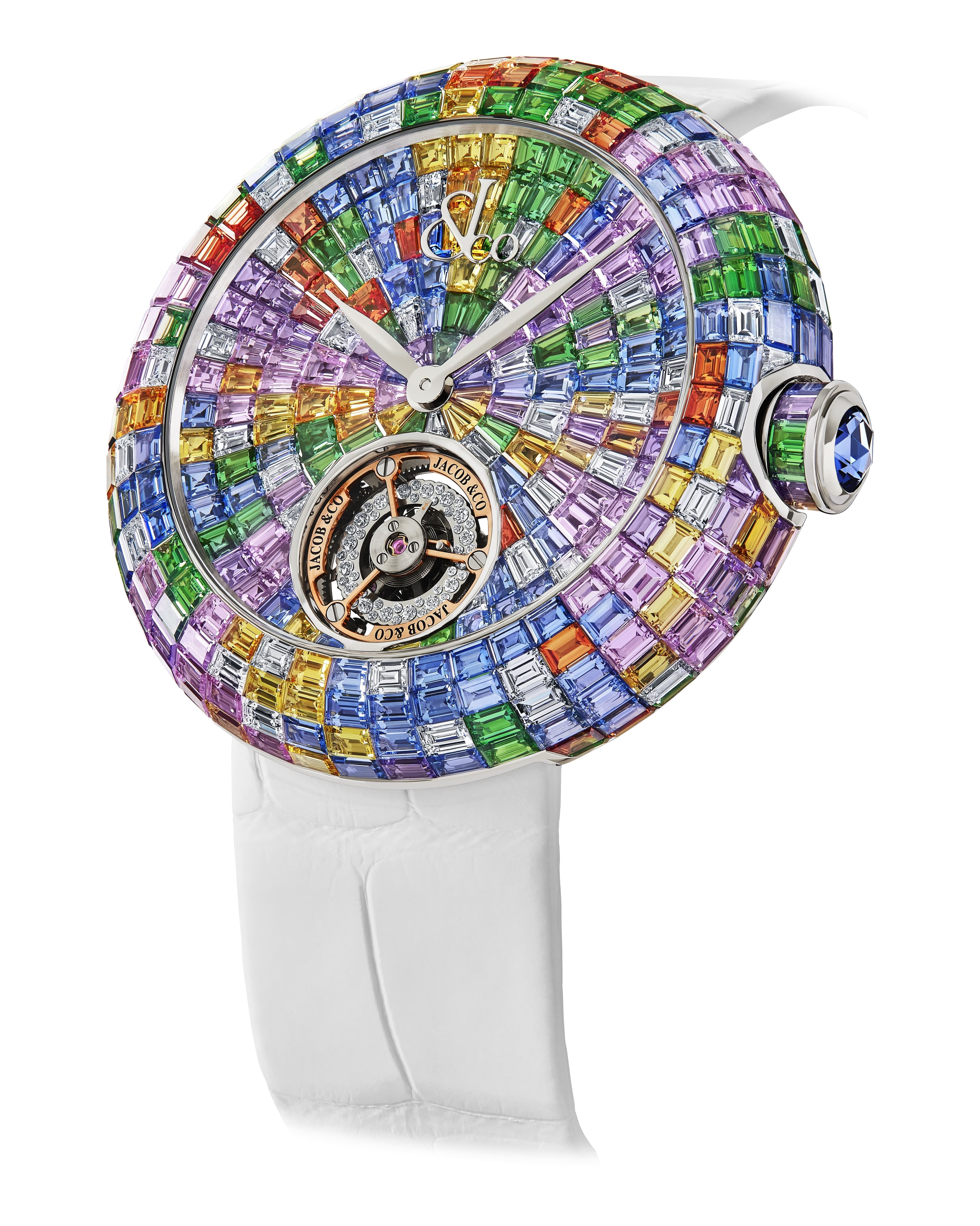 Brilliant Flying Tourbillon Baguette Pastel Arlequino