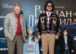 Дмитрий Песков и Филипп Киркоров с детьми на шоу Татьяны Навки