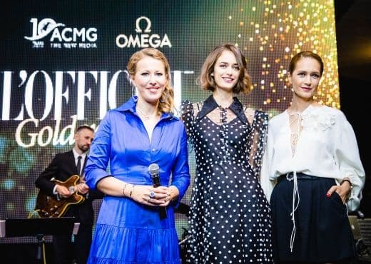 Собчак вручила браслет Omega актрисе Ольге Зуевой
