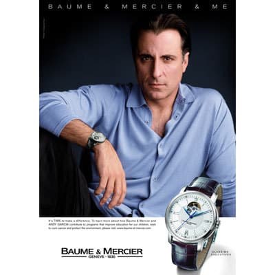 Энди Гарсиа стал посланником Baume & Mercier
