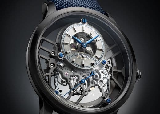 Jaquet Droz. Скелетон в черной керамике