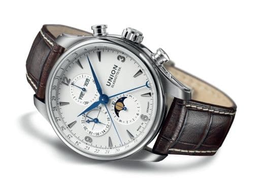 Union Glashutte. Хронограф с полным календарем
