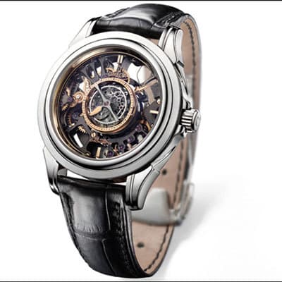 Часы Omega Skeleton Central Tourbillon Co-Axial Platinum