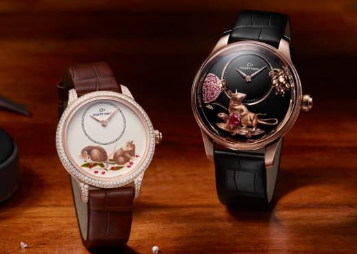Jaquet Droz. Часы с изображением символа 2020 года