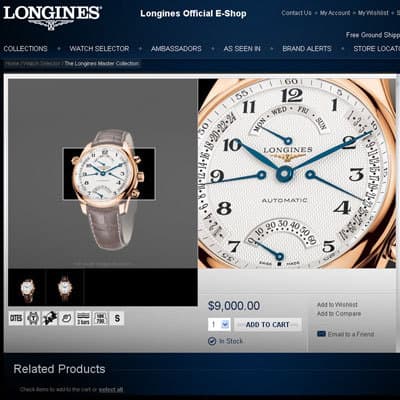 Longines открывает интернет-магазин