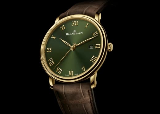 Blancpain Villeret Extaplate впервые с зеленым циферблатом