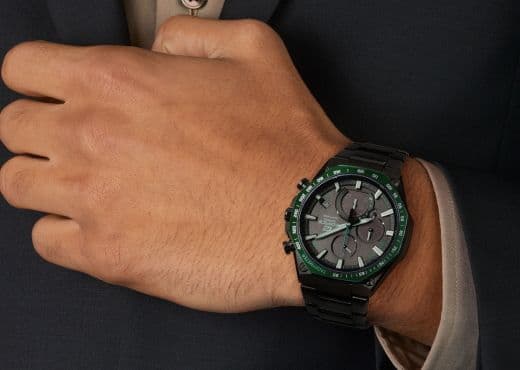 Утонченные Casio Edifice с зелеными деталями
