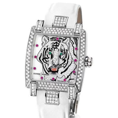 Белый тигр на часах Ulysse Nardin