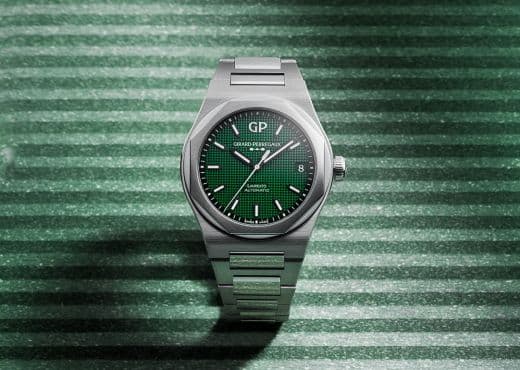 Girard-Perregaux Laureato 42 mm Green. Зеленый циферблат с черным рантом