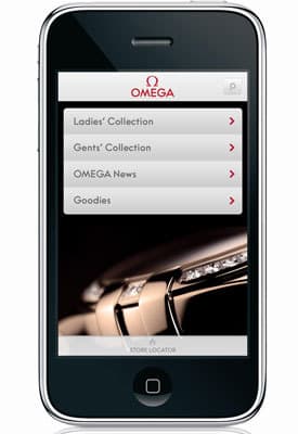 OMEGA выпустила приложение для iPhone