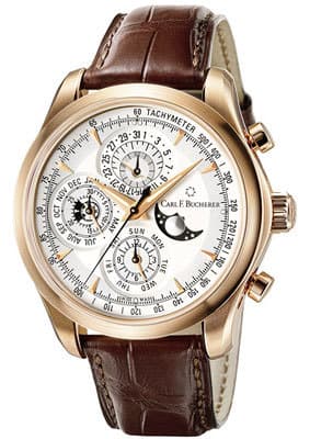 Часы с вечным календарем от Carl F. Bucherer