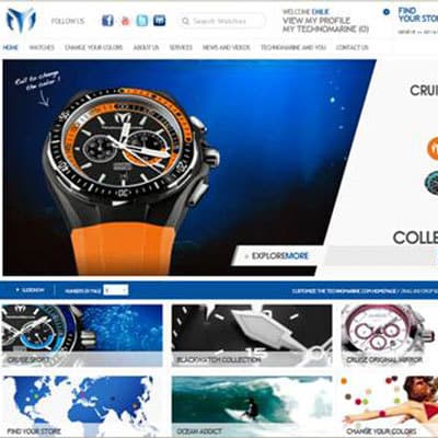 Часы TechnoMarine на новом сайте компании