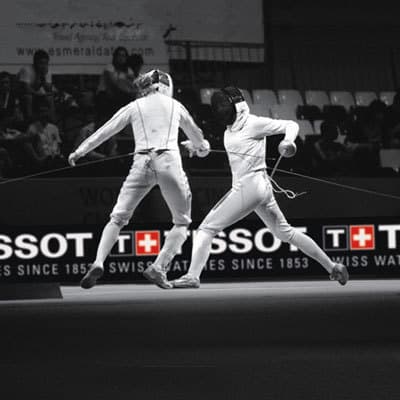 Tissot - хронометрист чемпионата мира по фехтованию в Париже
