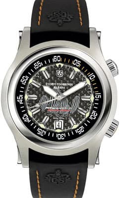 Часы Cuervo y Sobrinos Robusto Buceador Carbon Melges