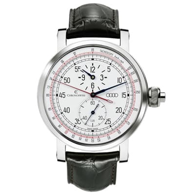 К 100-летнему юбилею автомобильной марки Audi часовая компания Chronoswiss выпустила юбилейную коллекцию часов под названием Tachoscope