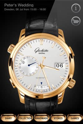 Приложение Glashütte Original для iPhone