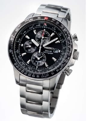 Часы для пилотов Seiko Solar Pilot