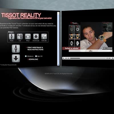 Примерить часы Tissot можно прямо у компьютера