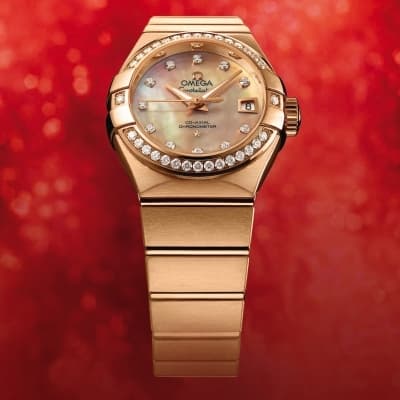 Женственные часы Constellation 27mm от Omega