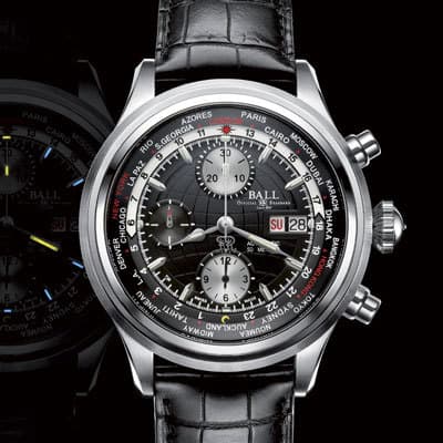 Часы Ball Trainmaster Worldtime Chronograph