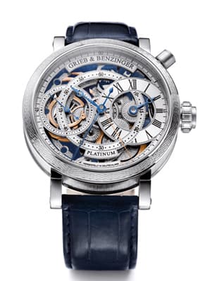 Трио платиновых часов от Grieb&Benzinger