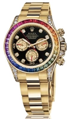 Rolex Cosmograph Daytona с разноцветными сапфирами