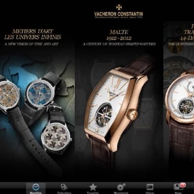 Vacheron Constantin выпускает приложение для iPad
