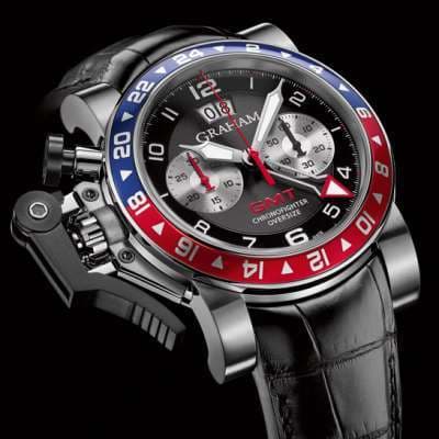 Часы Chronofighter Oversize GMT Blue & Red от Graham