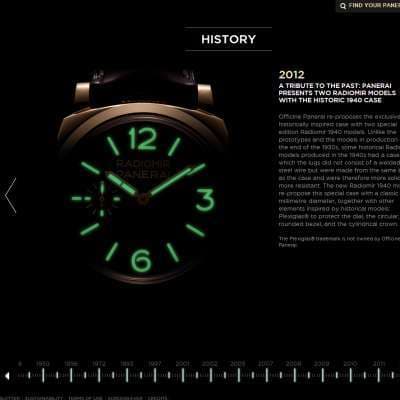 Officine Panerai запустила новый сайт