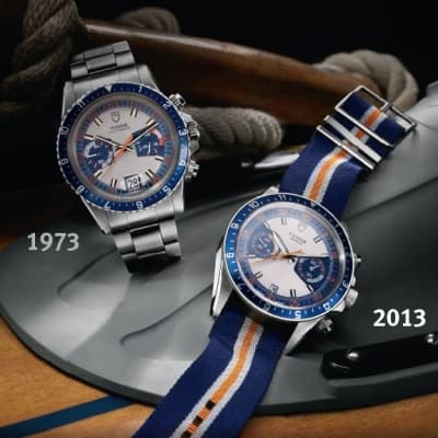 Часы Tudor Heritage Chrono Blue