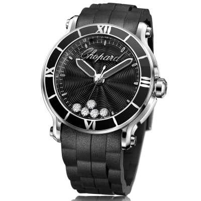 Черные часы Chopard Happy Sport XL
