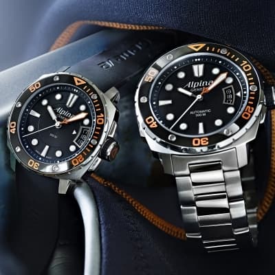 Часы Alpina 300 Extreme Diver 300 Orange
