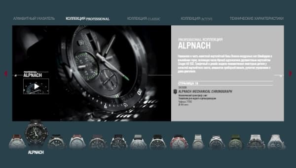 Каталог часов Victorinox Swiss Army на устройствах Apple
