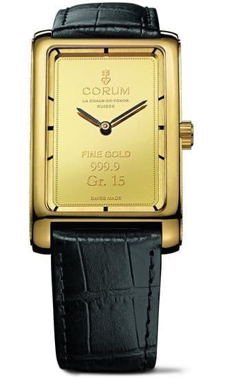 Часы Corum Heritage Ingot с циферблатом из слитка золота