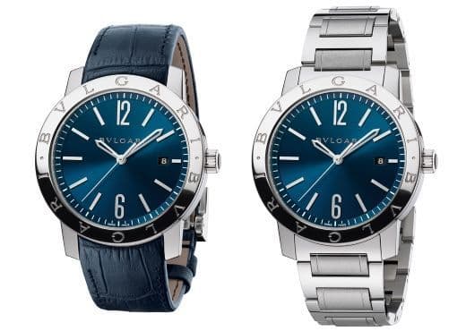 Часы Bvlgari Octo and Bvlgari Bvlgari с синими циферблатами