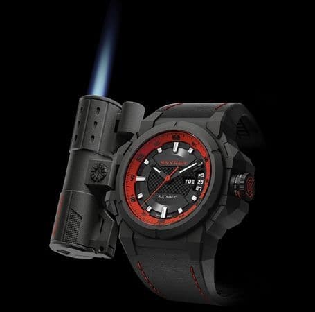 Часы Snyper с зажигалкой и лазерным лучом