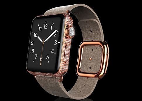Золотые часы Apple от компании Goldgenie
