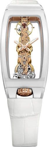 Часы Corum Miss Golden Bridge в белой керамике