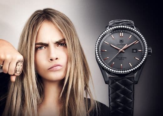 Кара Делевинь продает свои TAG Heuer