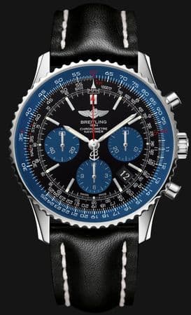 Синие элементы появились на циферблате Breitling Navitimer 01