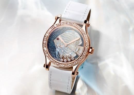 Часы Chopard Happy Fish с люминесцентной рыбкой