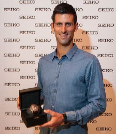 Новак Джокович получил свои новые часы Seiko