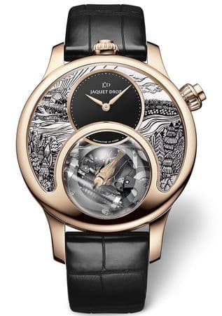 Новые версии поющей птицы на циферблате часов Jaquet Droz